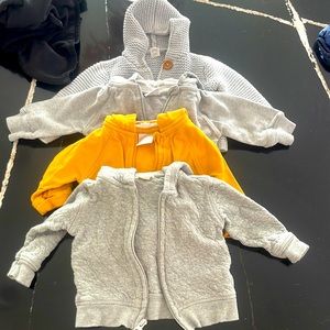 Baby boy sweaters. Lot of 4. Size 3-6 months.